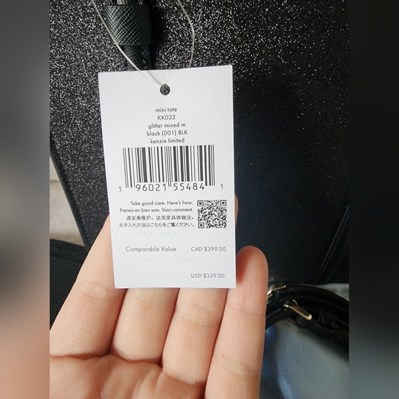 ✨️NWT Kate Spade 2FER✨️Kenzie Glitter Tote/Crossbody w Dustbag & Cardholder - Picture 4 of 9